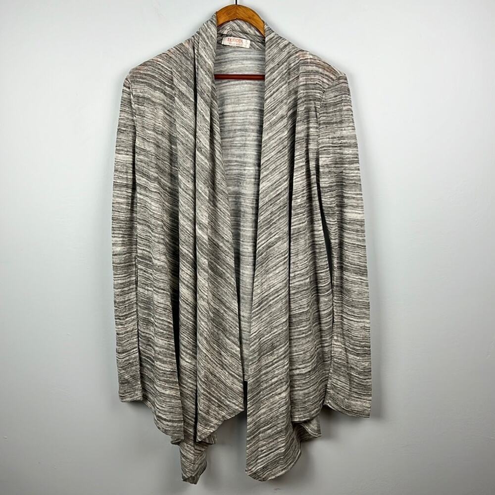 Renee C open waterfall lightweight cardigan long sleeved size medium